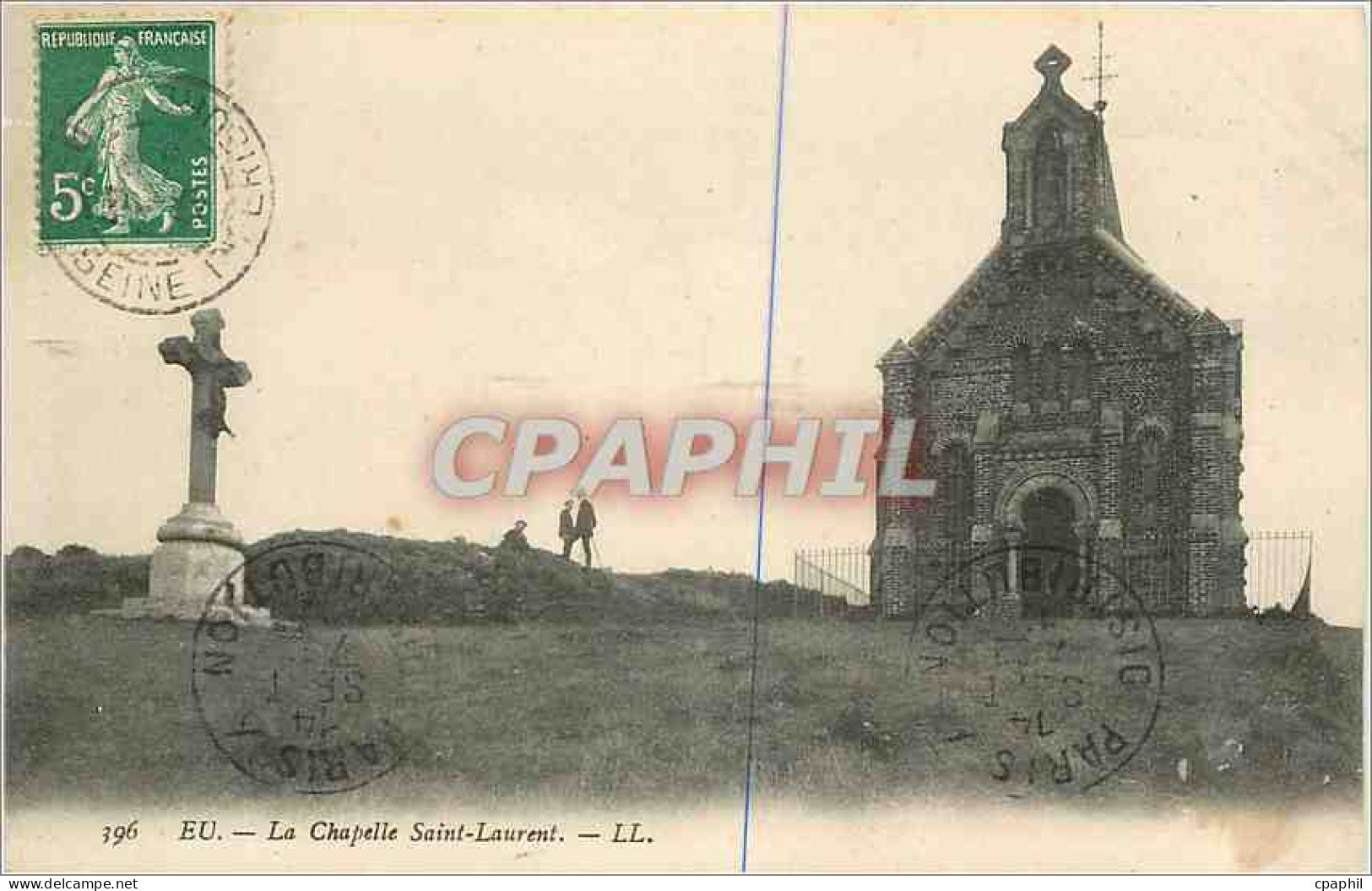 CPA Eu La Chapelle Saint Laurent