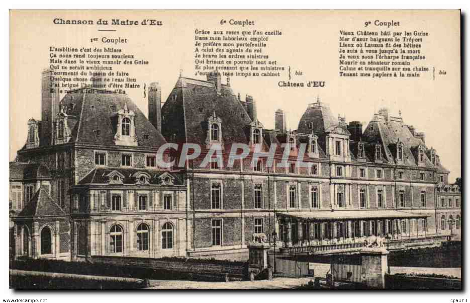 CPA Eu Le chateau