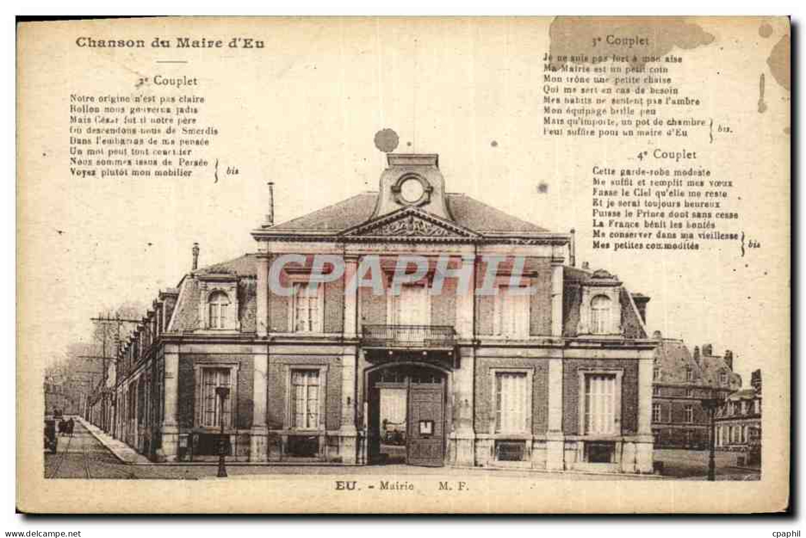 CPA Eu Mairie