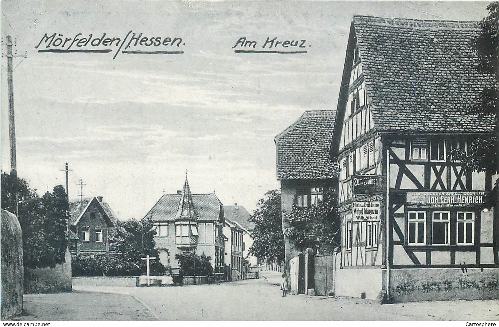 CPA Europe > Allemagne > Hesse MORFELDEN / HESSEN am Kreuz Moerfelden