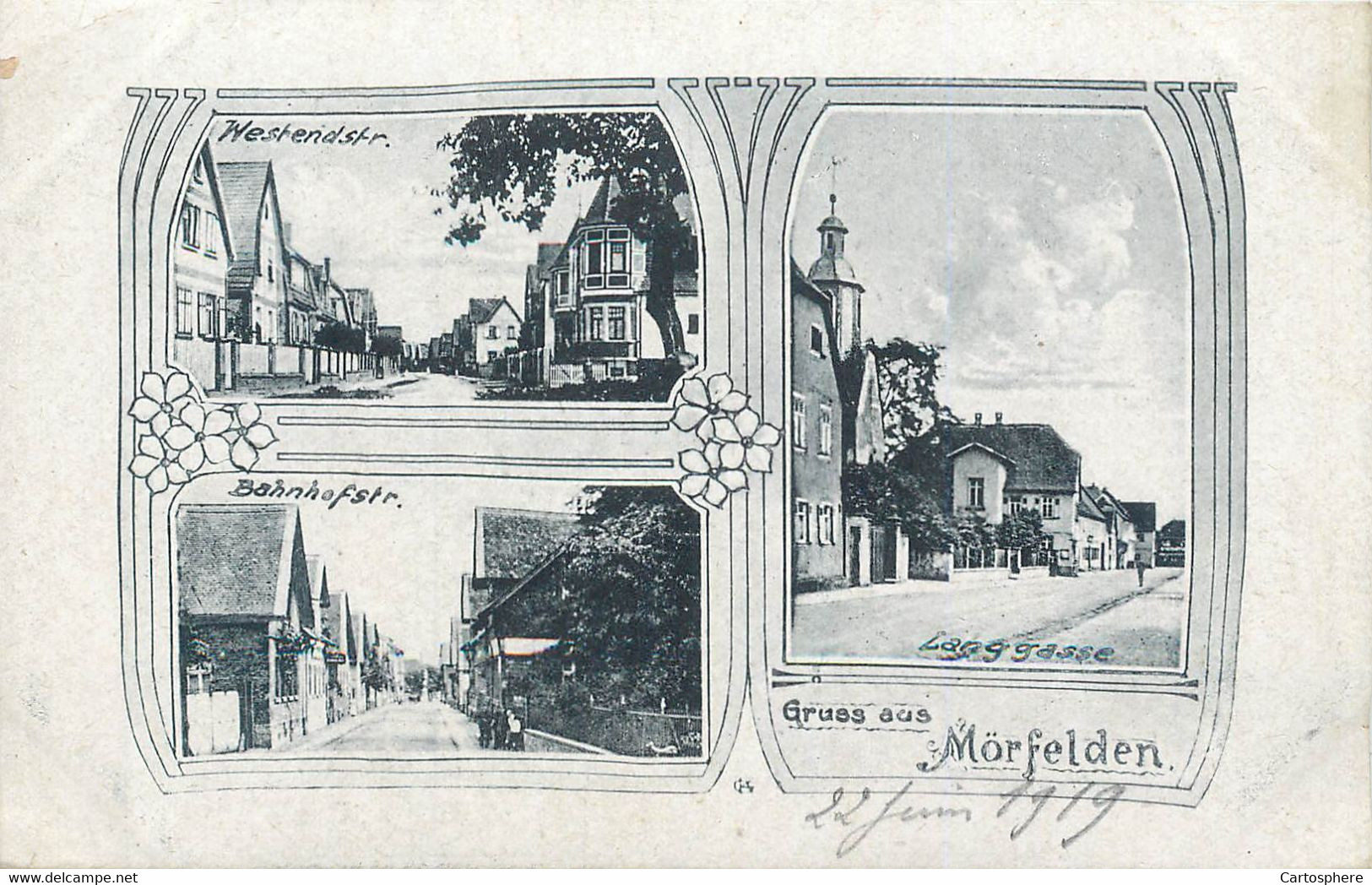 CPA Europe > Allemagne > Hesse MORFELDEN WALLDORF (Allemagne-Hesse) - Gruss aus....3 vues Moerfelden