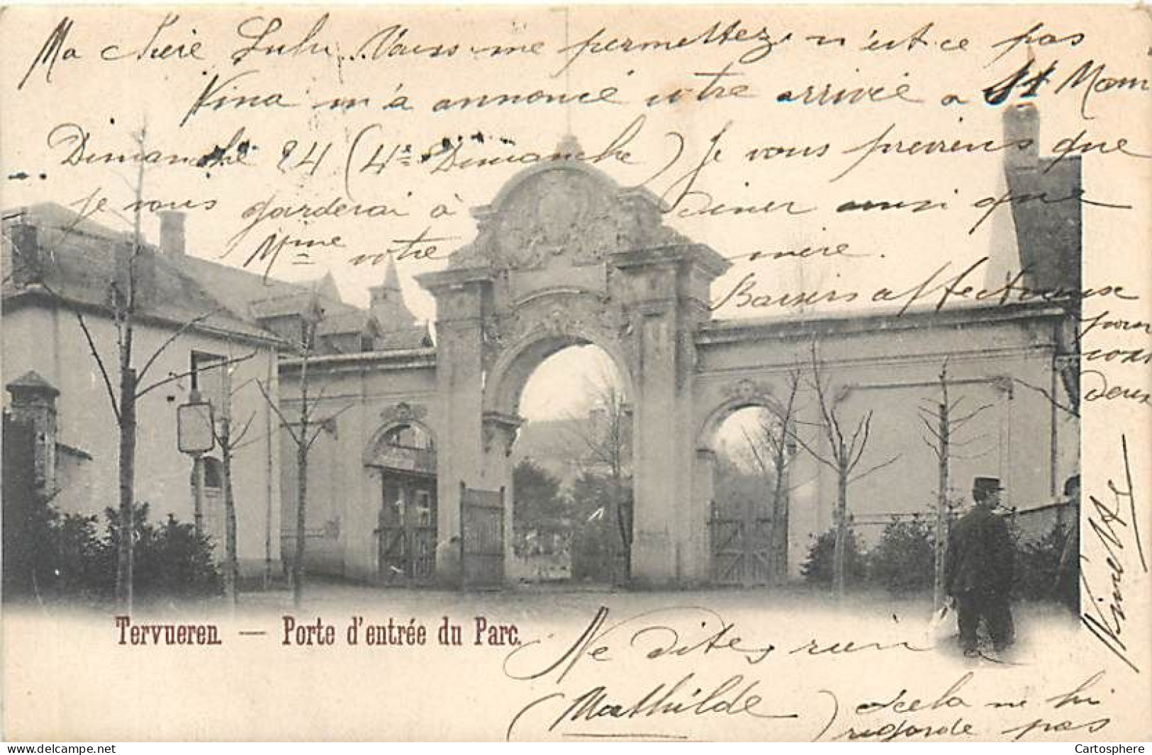 CPA Europe Belgique Brabant flamand Tervuren TERVUEREN Porte d'entrée du Parc