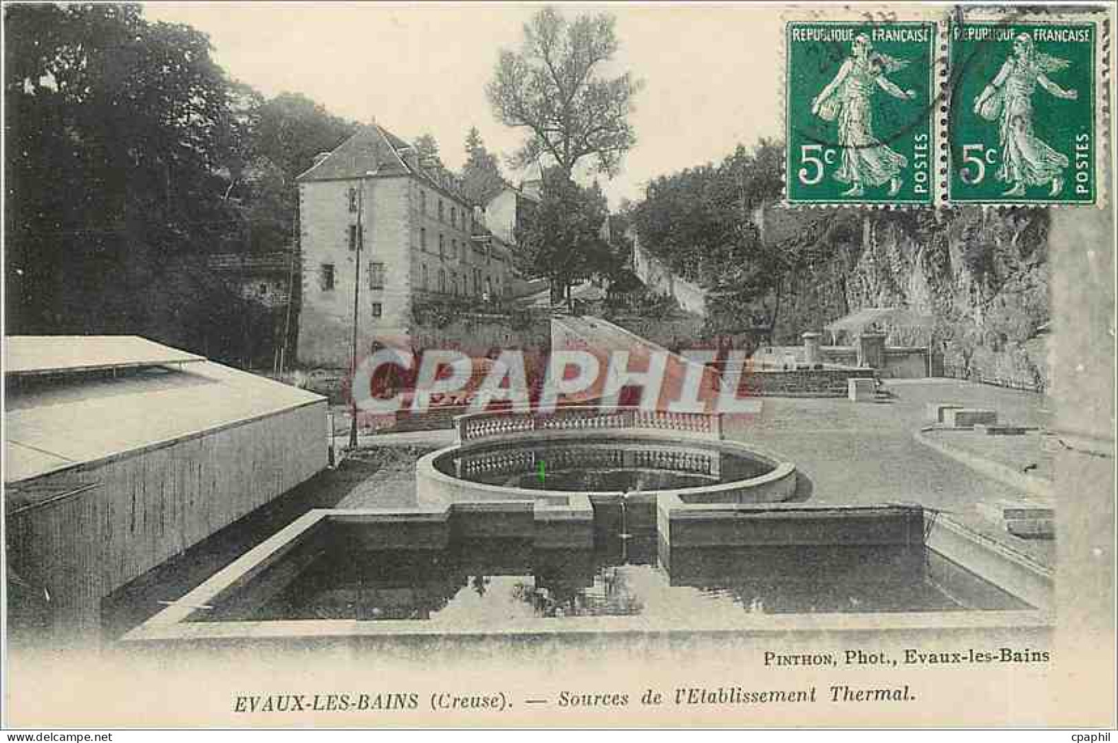CPA Evaux les Bains Creuse Sources de l'Etablissement Thermal