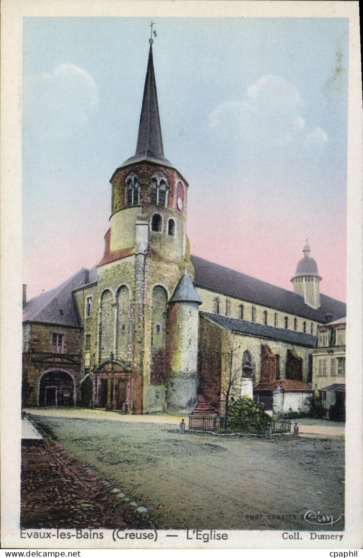 CPA EVAUX-les-BAINS église