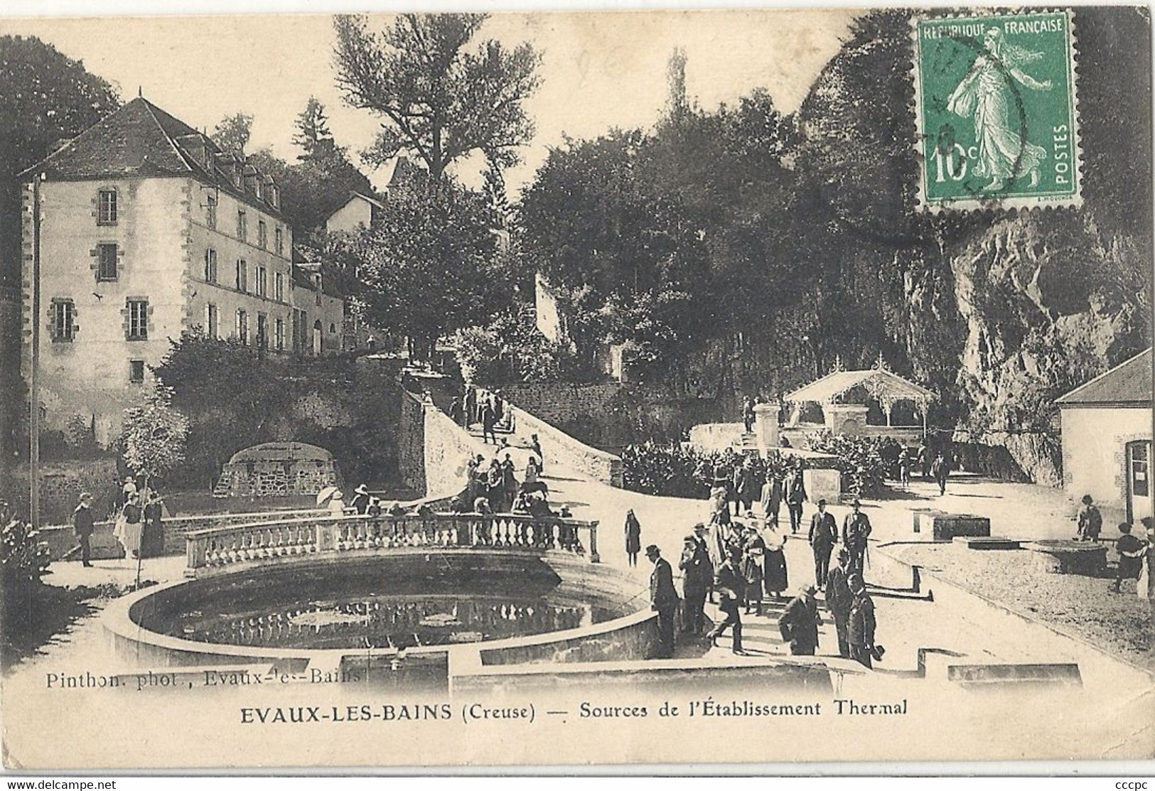 CPA Evaux-les-Bains Sources de l'Etablissement Thermal