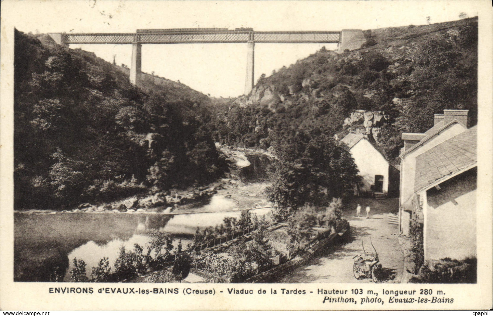 CPA Evaux Les Bains Viaduc De La Tardes