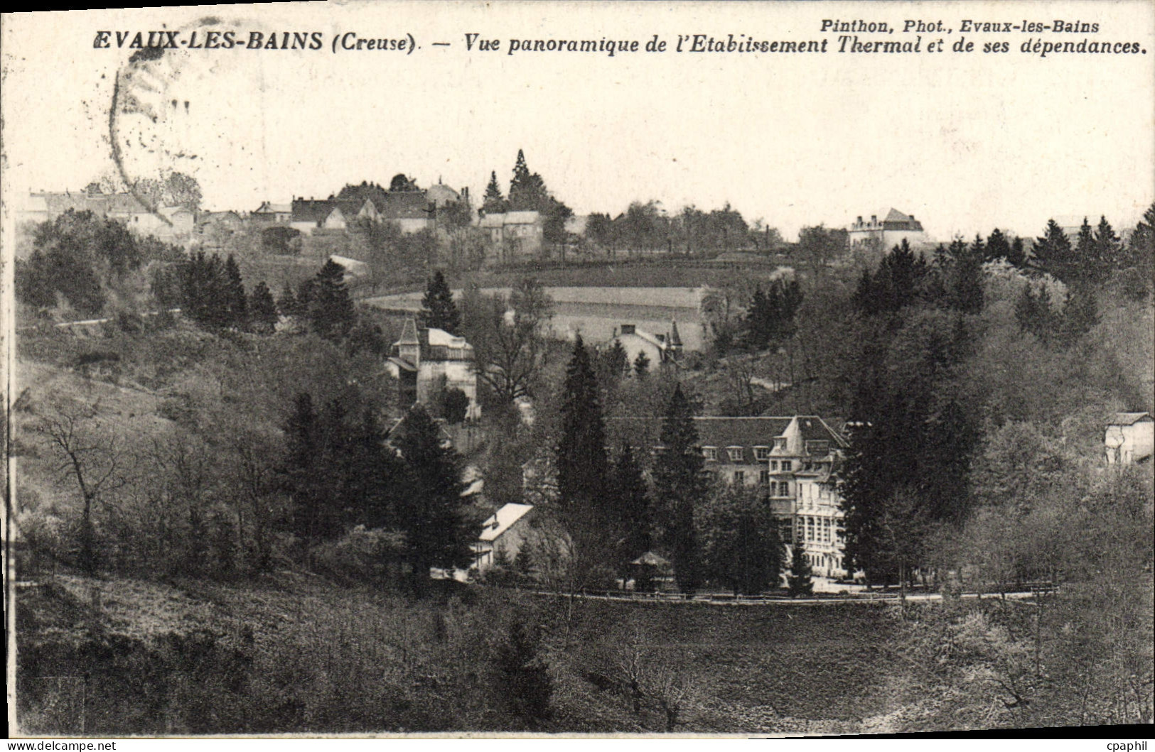 CPA Evaux Les Bains Vue Panoramique De I'Etabiissement thermal