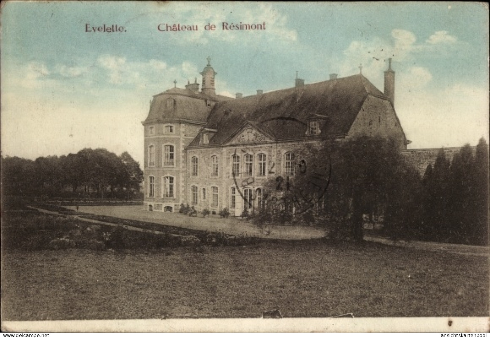 CPA Évelette Ohey Wallonien Namur, Schloss Resimont