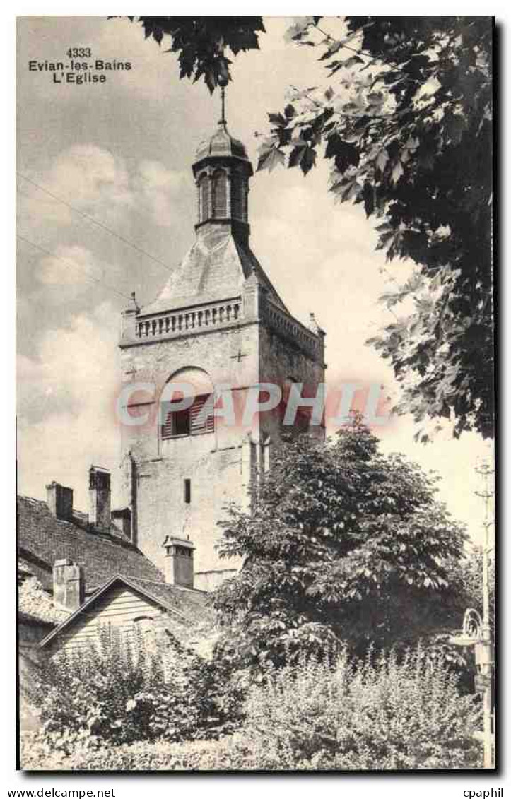 CPA Evian les Bains l'Eglise