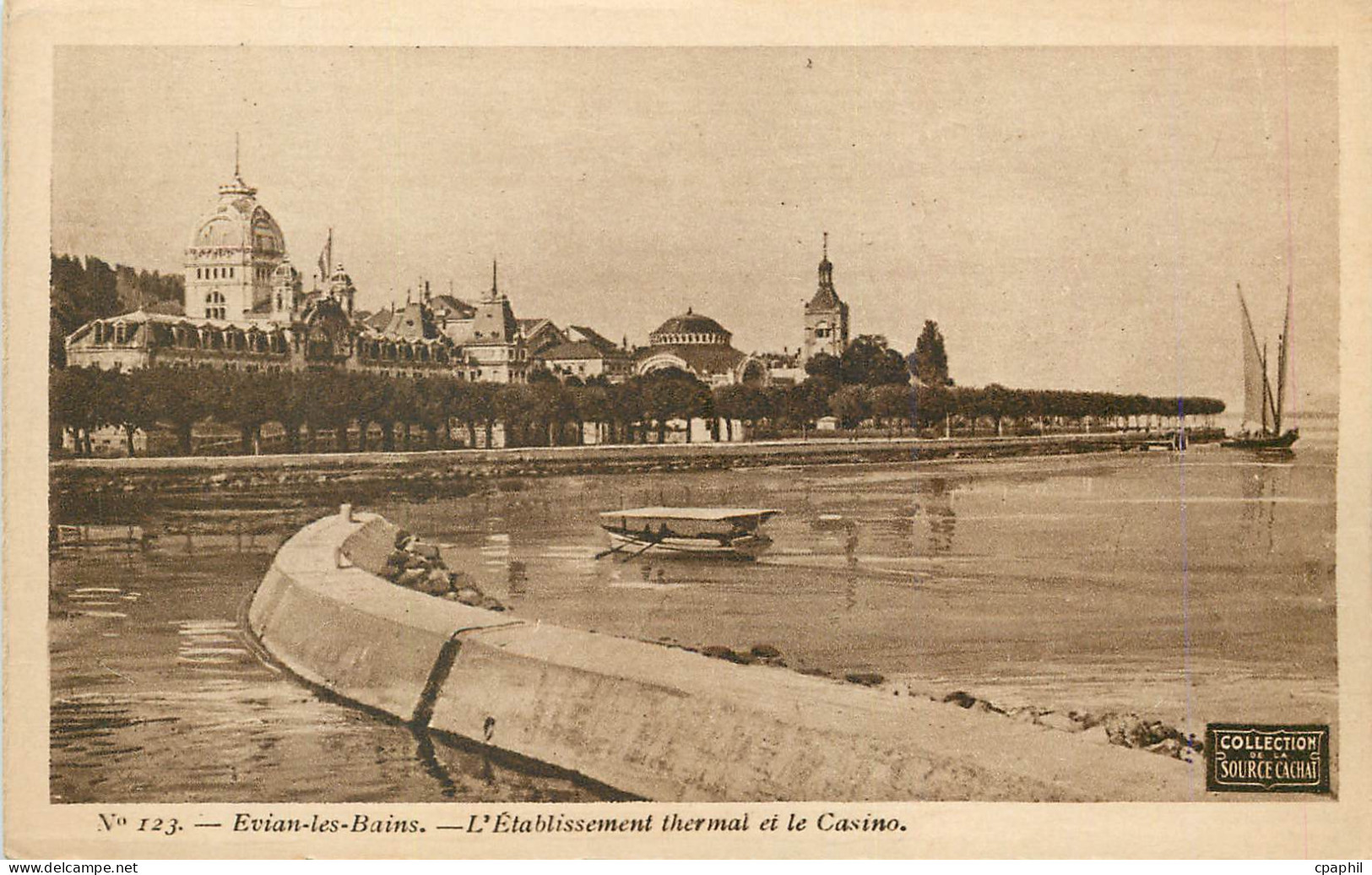 CPA Evian les Bains L Etablissement thermal et le Casino