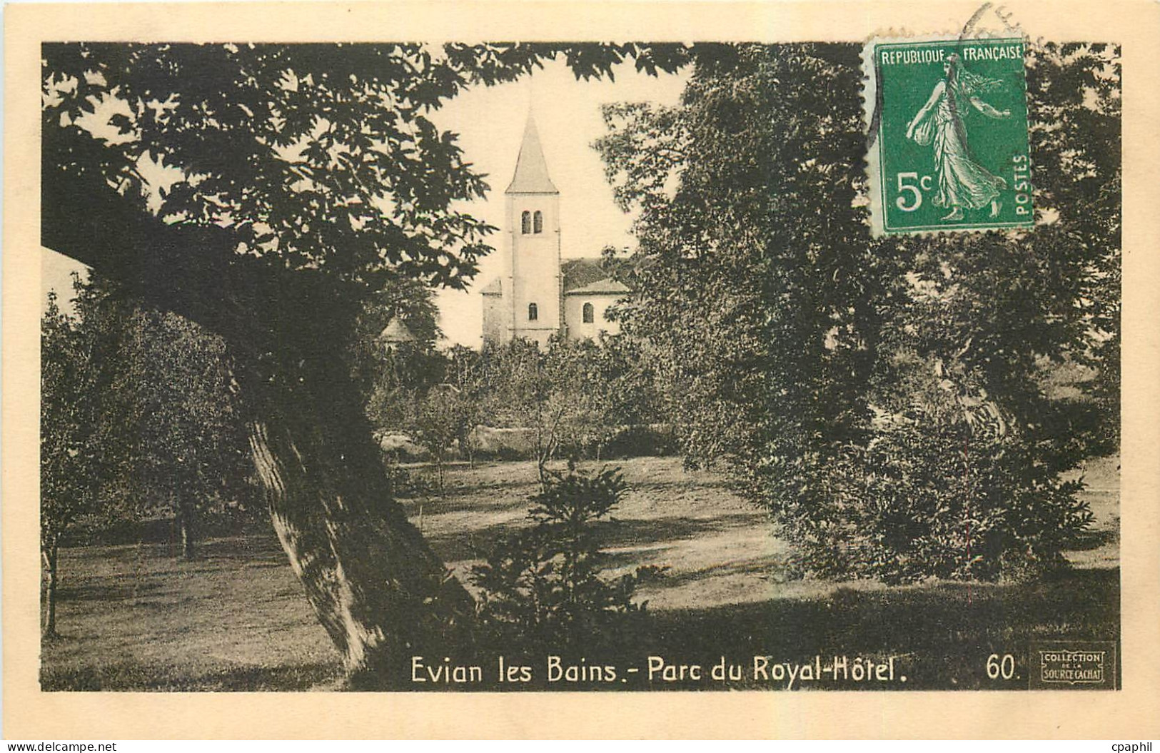 CPA Evian les Bains Parc du Royal Hotel
