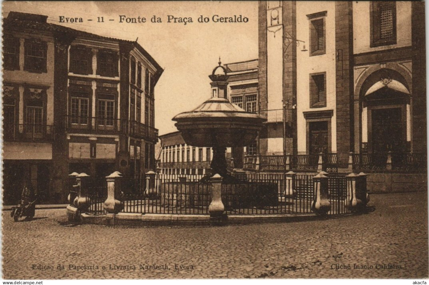 CPA EVORA - Fonte da Praca do Geraldo PORTUGAL (760809)