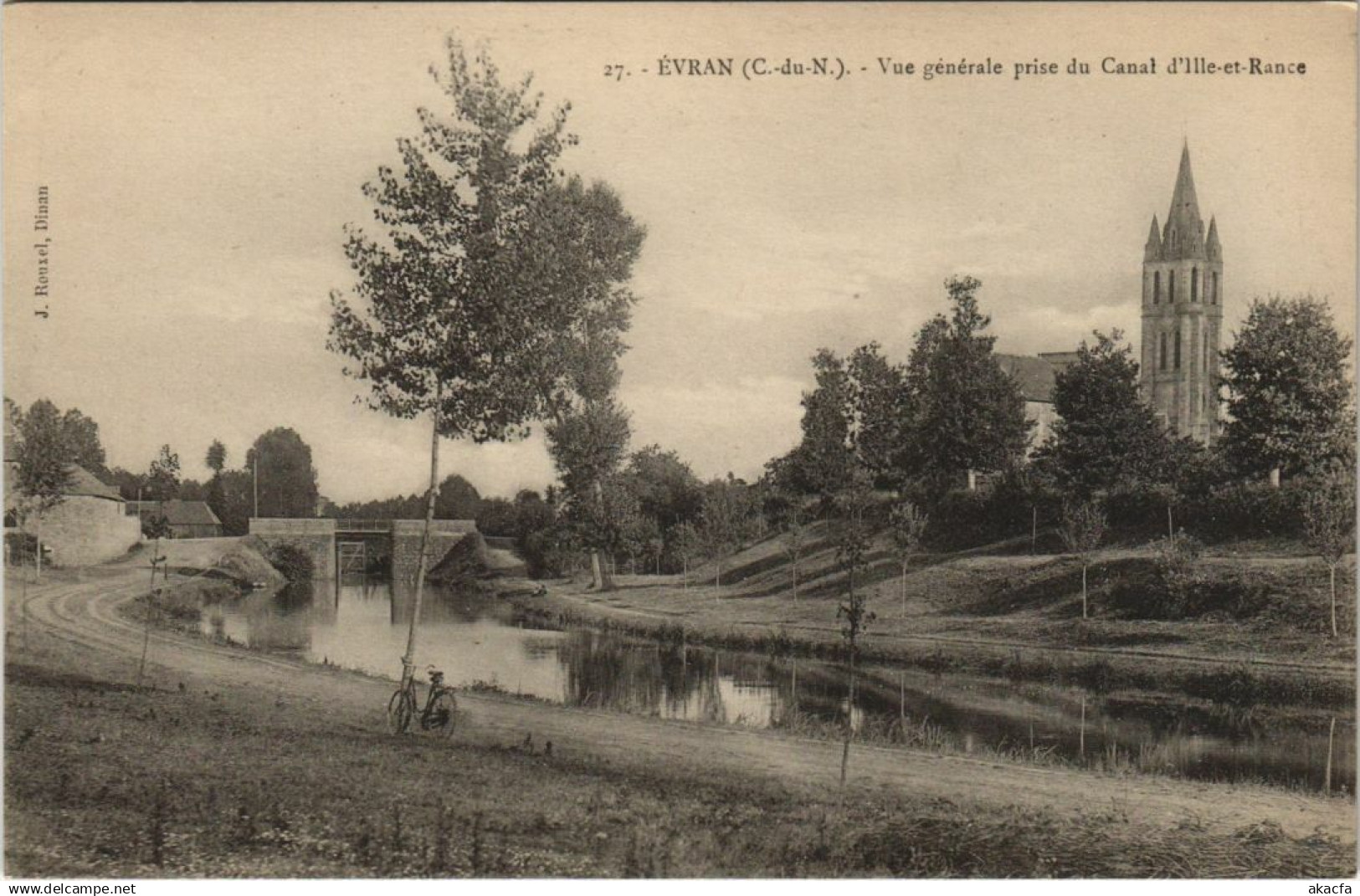 CPA EVRAN Vue Generale prise du Canal d'Ille-et-Rance (1148095)