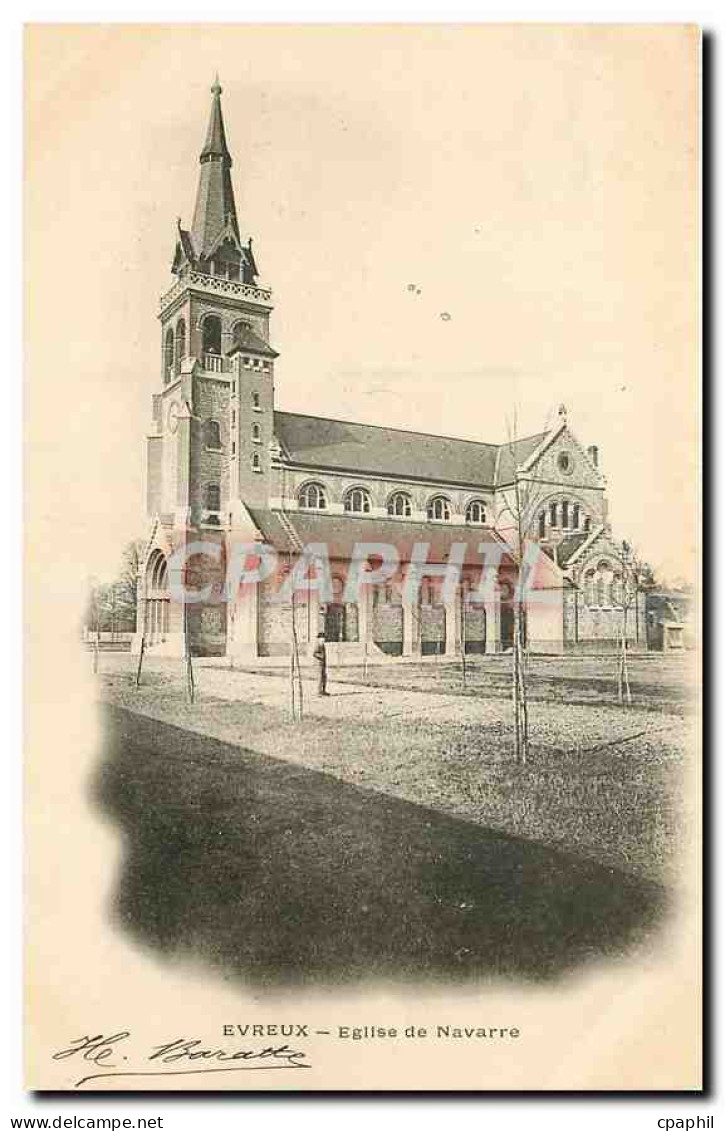 CPA Evreux Eglise de Navarre