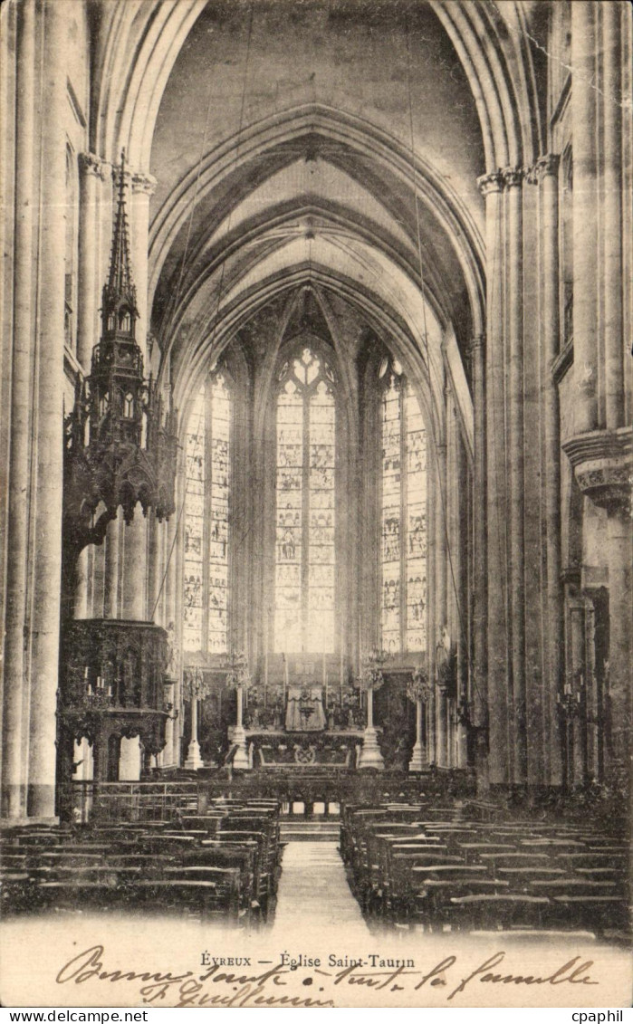 CPA Evreux Eglise Saint Taurin