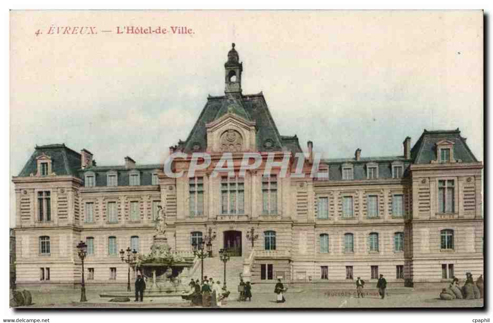 CPA Evreux L'hotel de ville