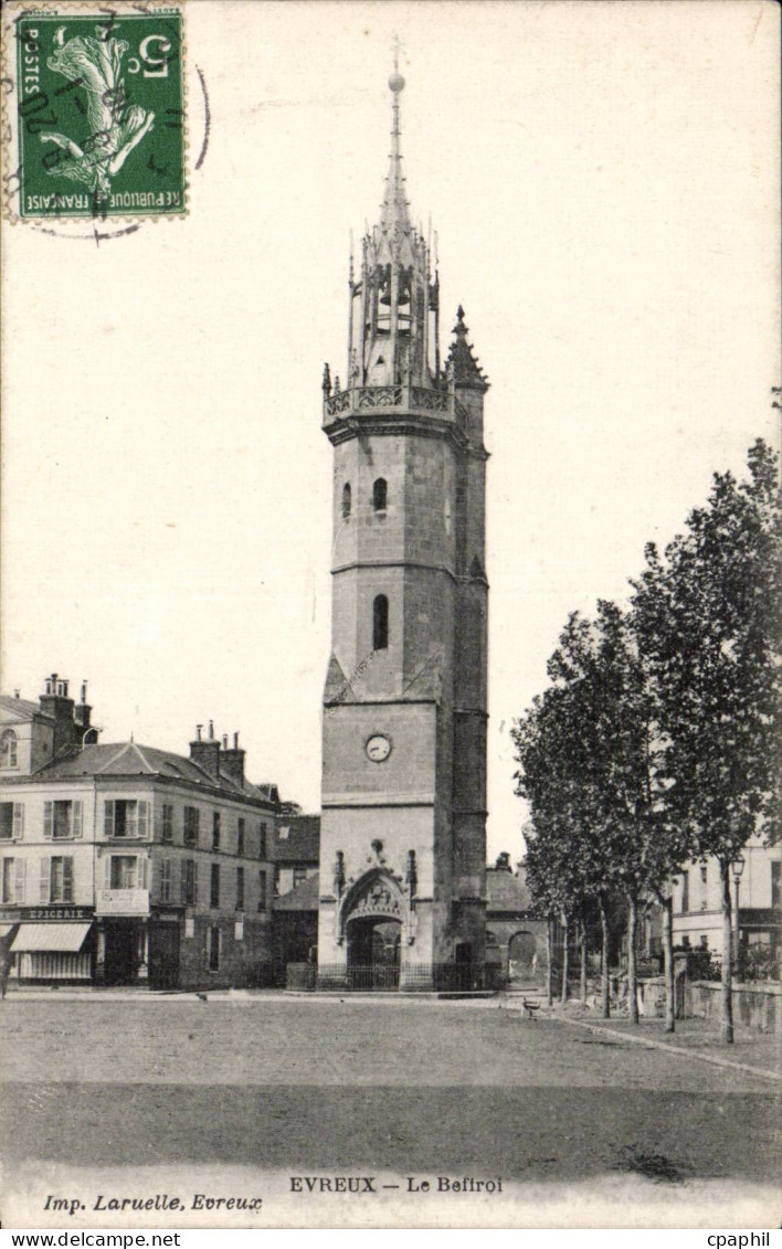 CPA Evreux Le beffroi