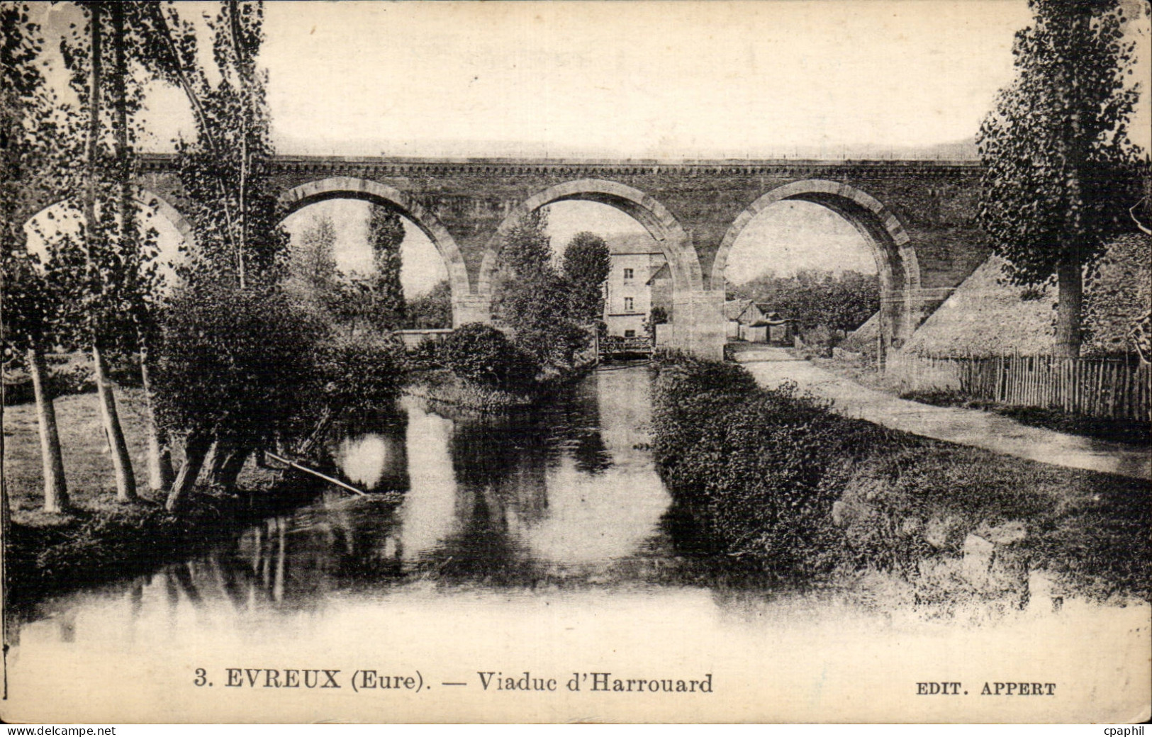 CPA Evreux Viaduc d'Harrouard