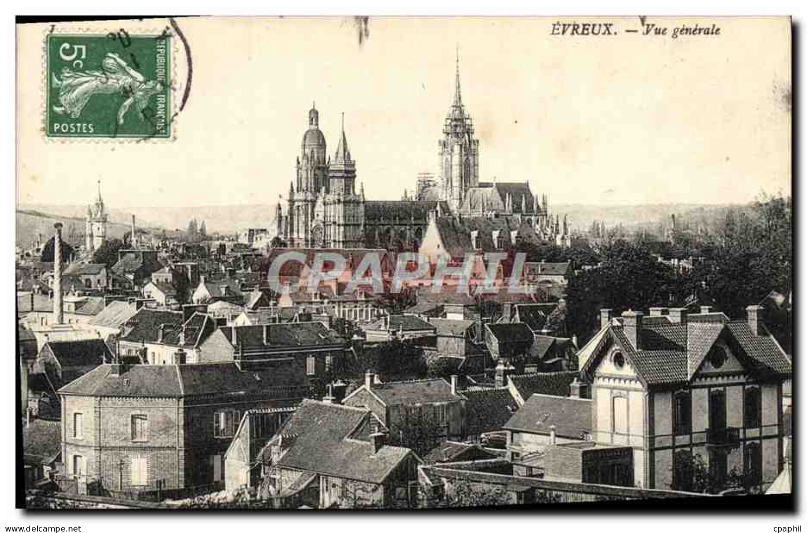 CPA Evreux Vue Generale