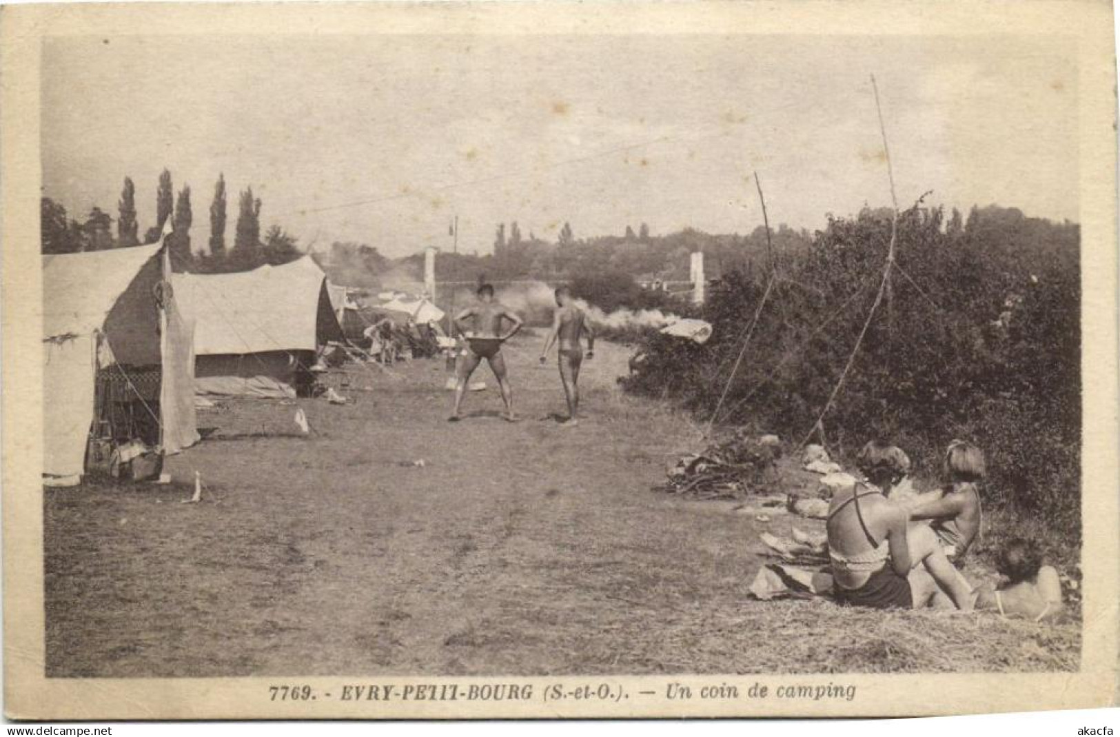 CPA EVRY PETIT BOURG-Un coin de camping (180383)