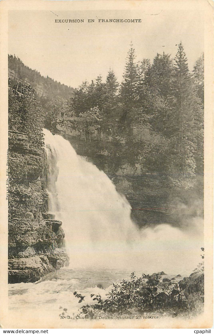 CPA Excursion en Franche Comte Chute du Doubs