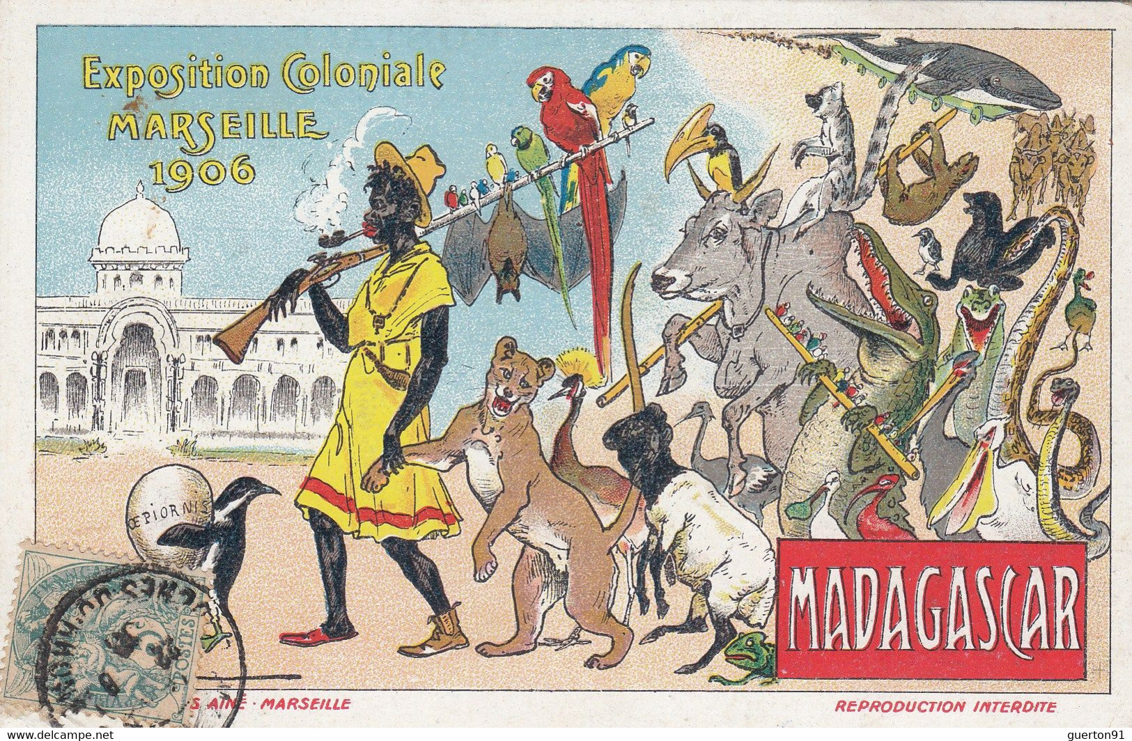 CPA(exposition coloniale 1906) MARSEILLE   MADAGASCAR