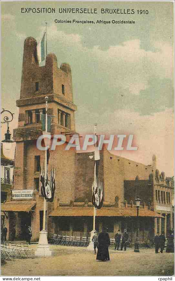 CPA EXPOSITION UNIVERSELLE BRUXELLES 1910 Colonnies Françaises  Afrique Occidentale