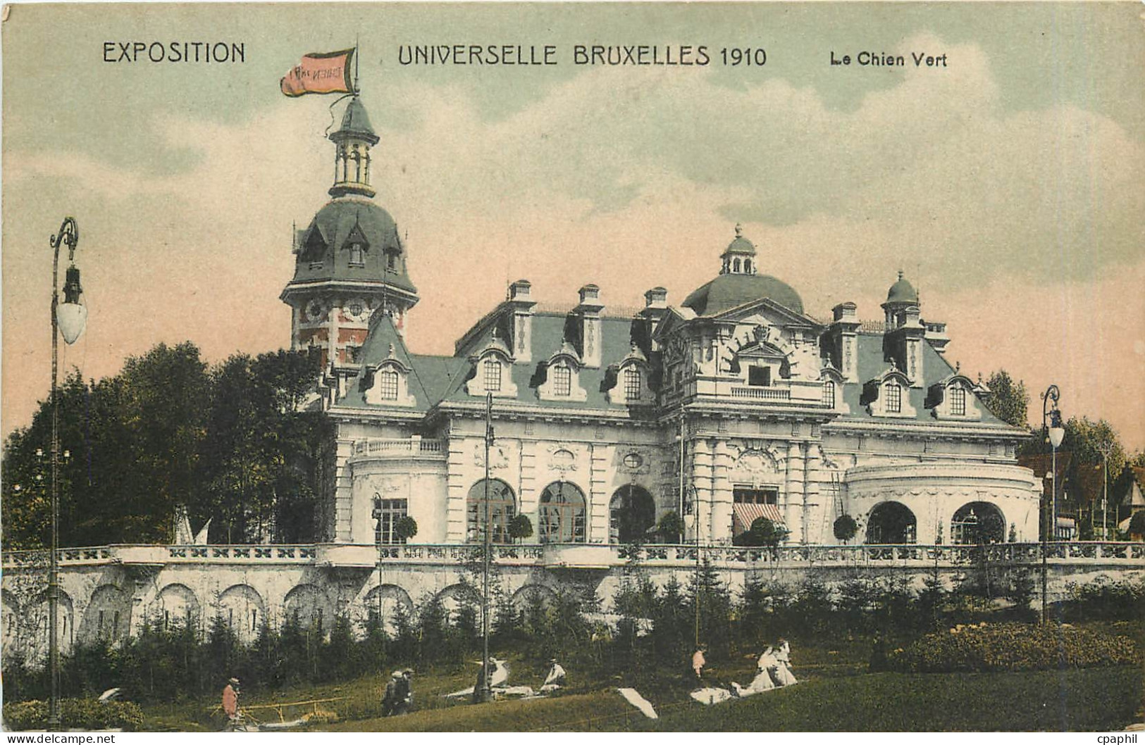 CPA EXPOSITION UNIVERSELLE BRUXELLES 1910 Le Chien Vert