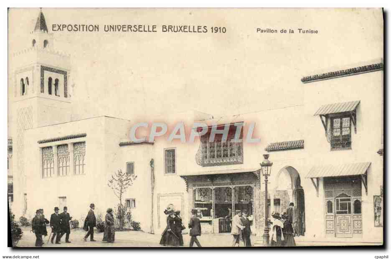 CPA Exposition Universelle Bruxelles 1910 Pavillon de la Tunisie