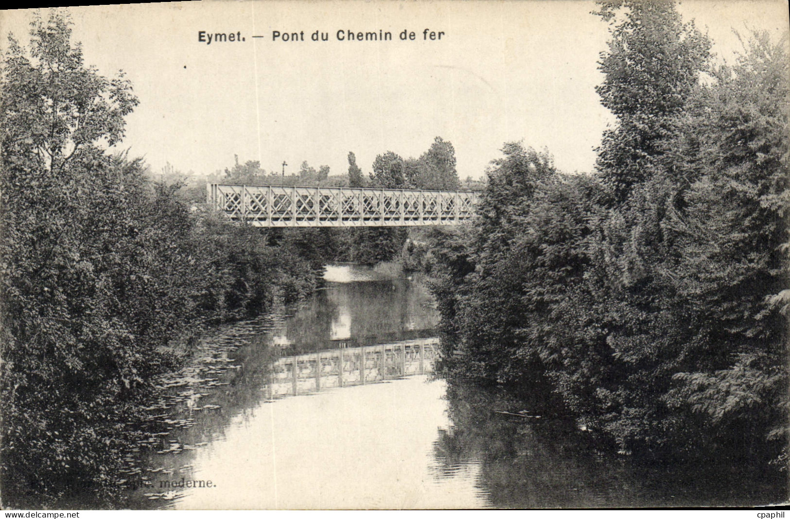 CPA Eymet Pont Du Chemin De Fer