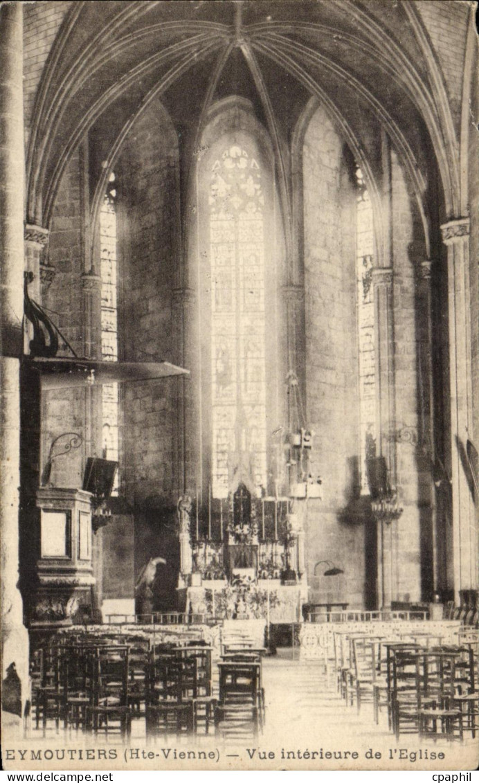 CPA Eymoutiers vue Interieure d l'Eglise