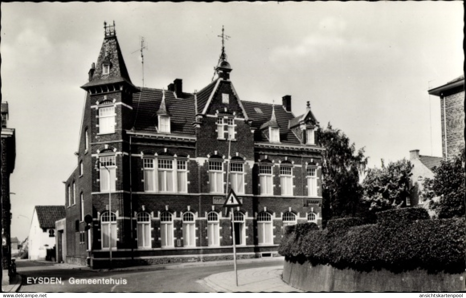CPA Eysden Eijsden Margraten Limburg Niederlande, Gemeentehuis