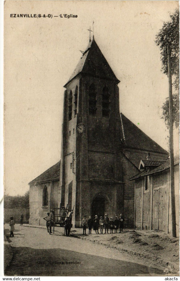 CPA EZANVILLE - L'Église (380223)