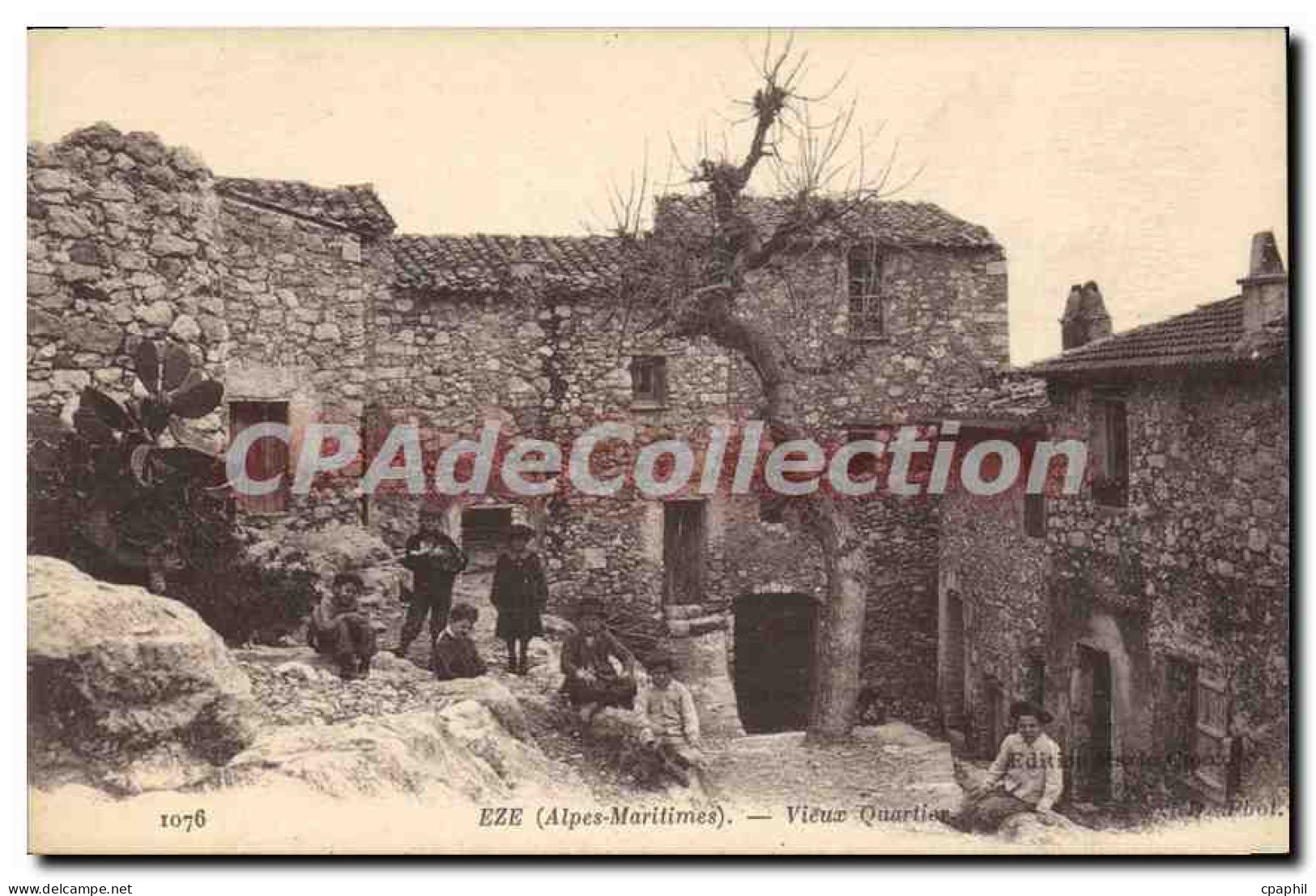 CPA EZE vieux quartier