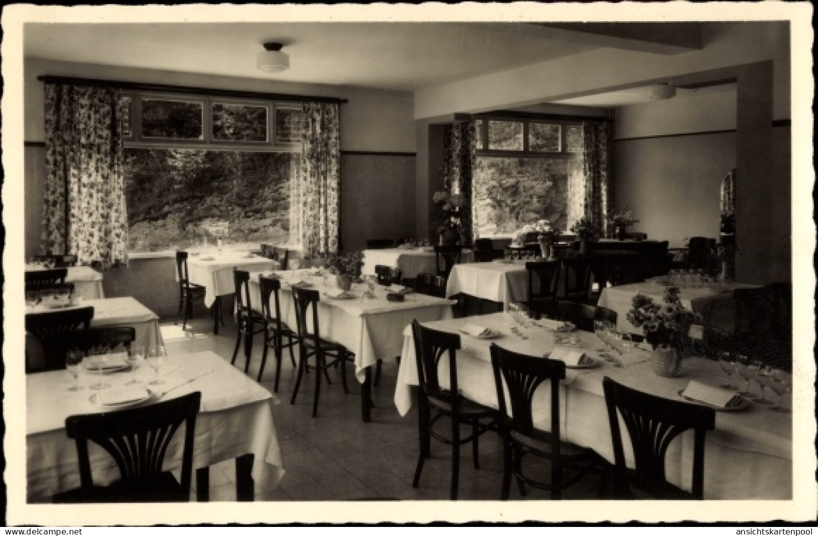 CPA Falaën Onhaye Wallonien Namur, La Truite d'Or Hôtel, Speisesaal vom Hotel