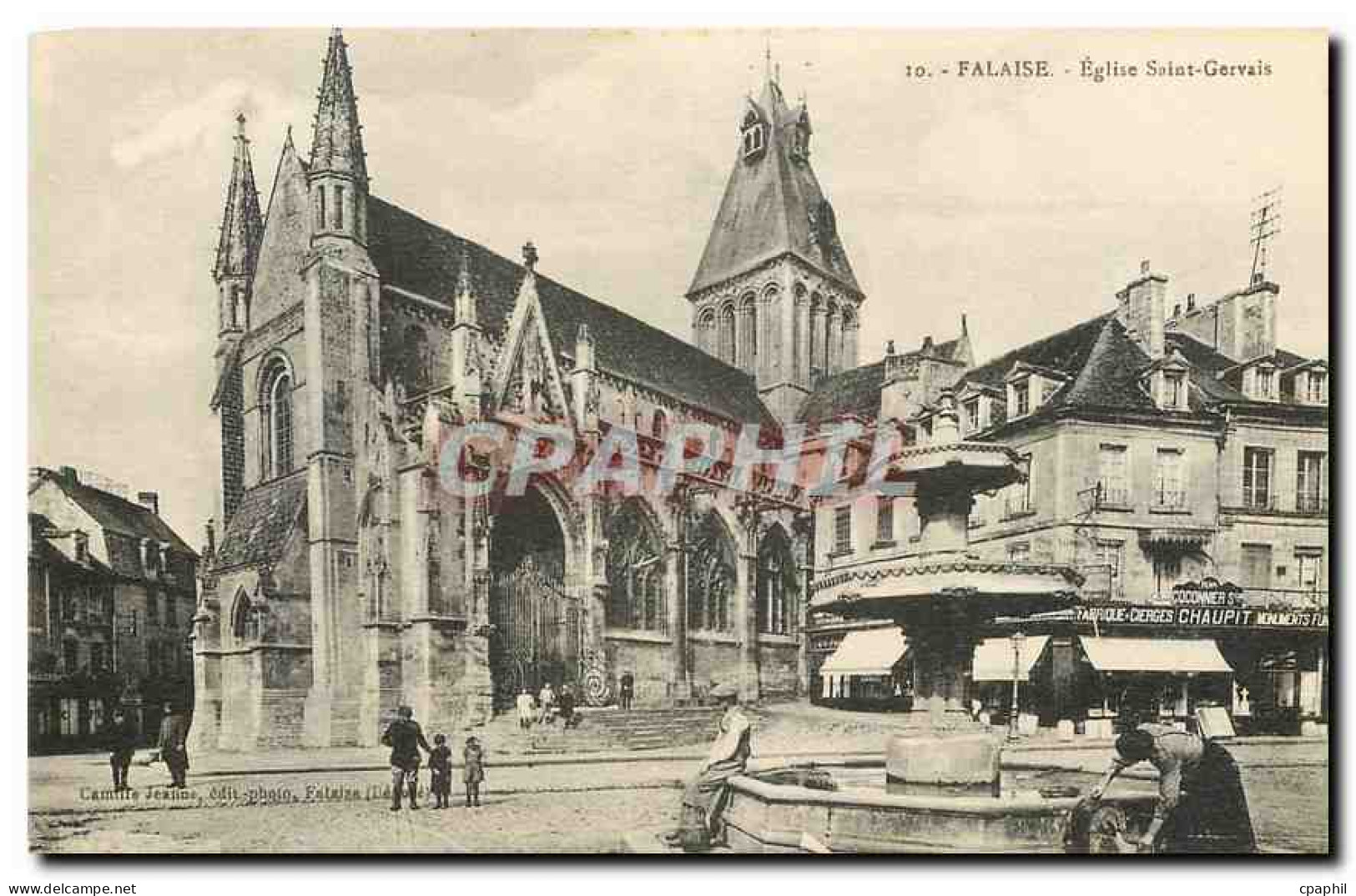 CPA Falaise Eglise Saint Gervais