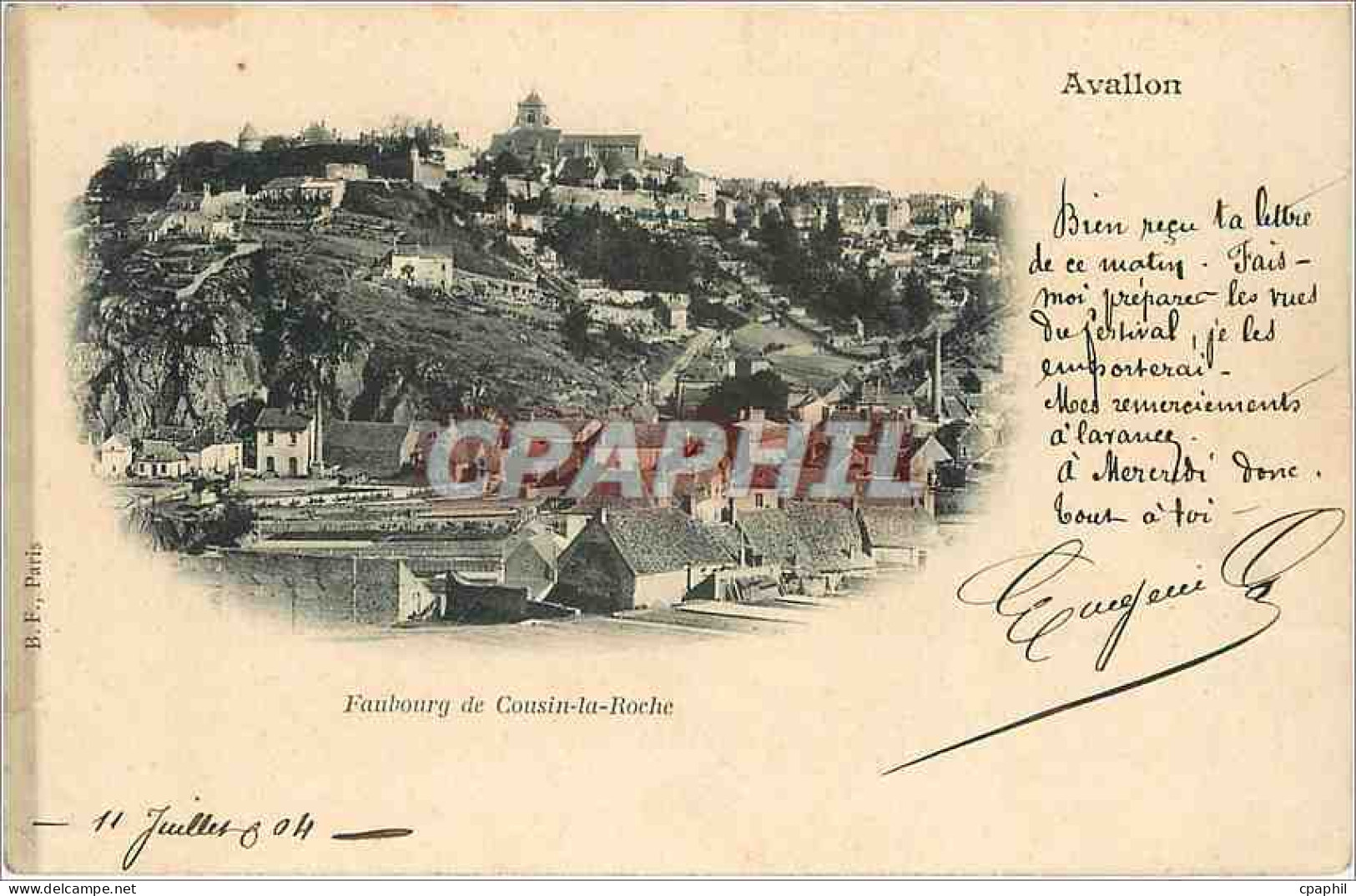 CPA faubourg de Cousin-la-Roche Avallon