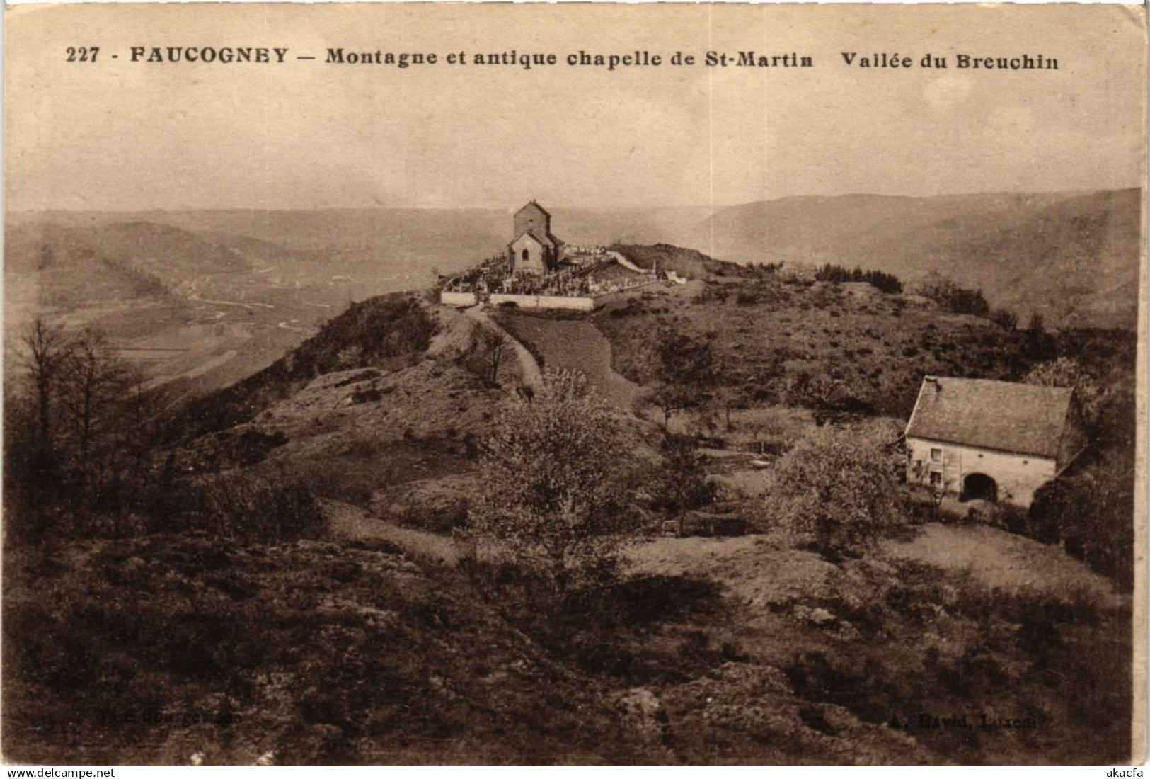 CPA FAUCOGNEY-et-la-MER - Montagne et antique chapelle de St-MARTIN (636679)