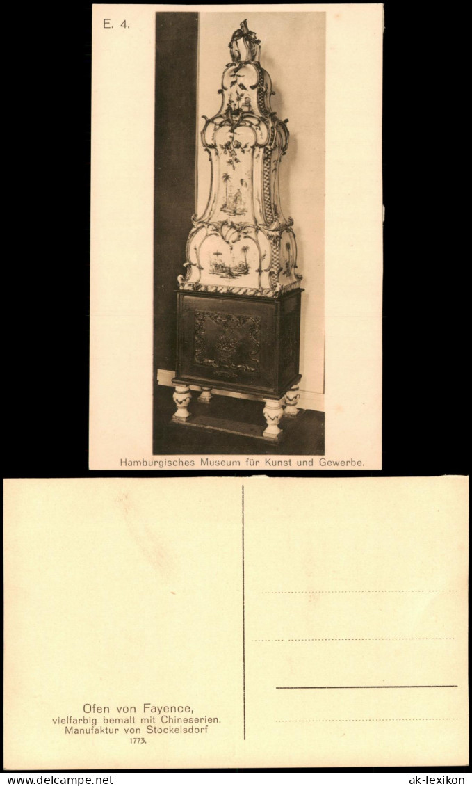 CPA Fayence Fayence Fayence-Ofen mit Chinoiserien 1930