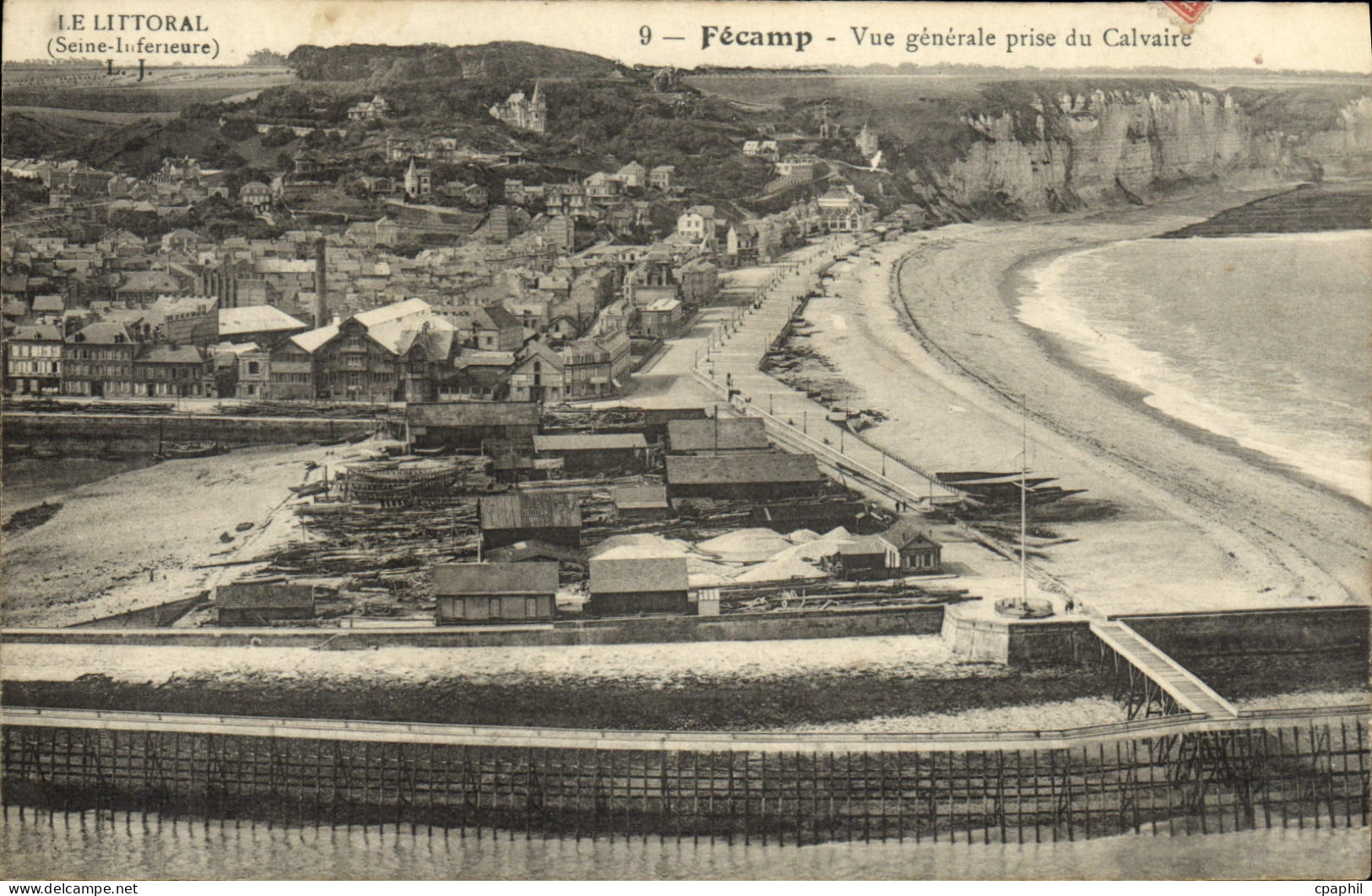 CPA Fecamp Vue Generale Prise du Calvaire
