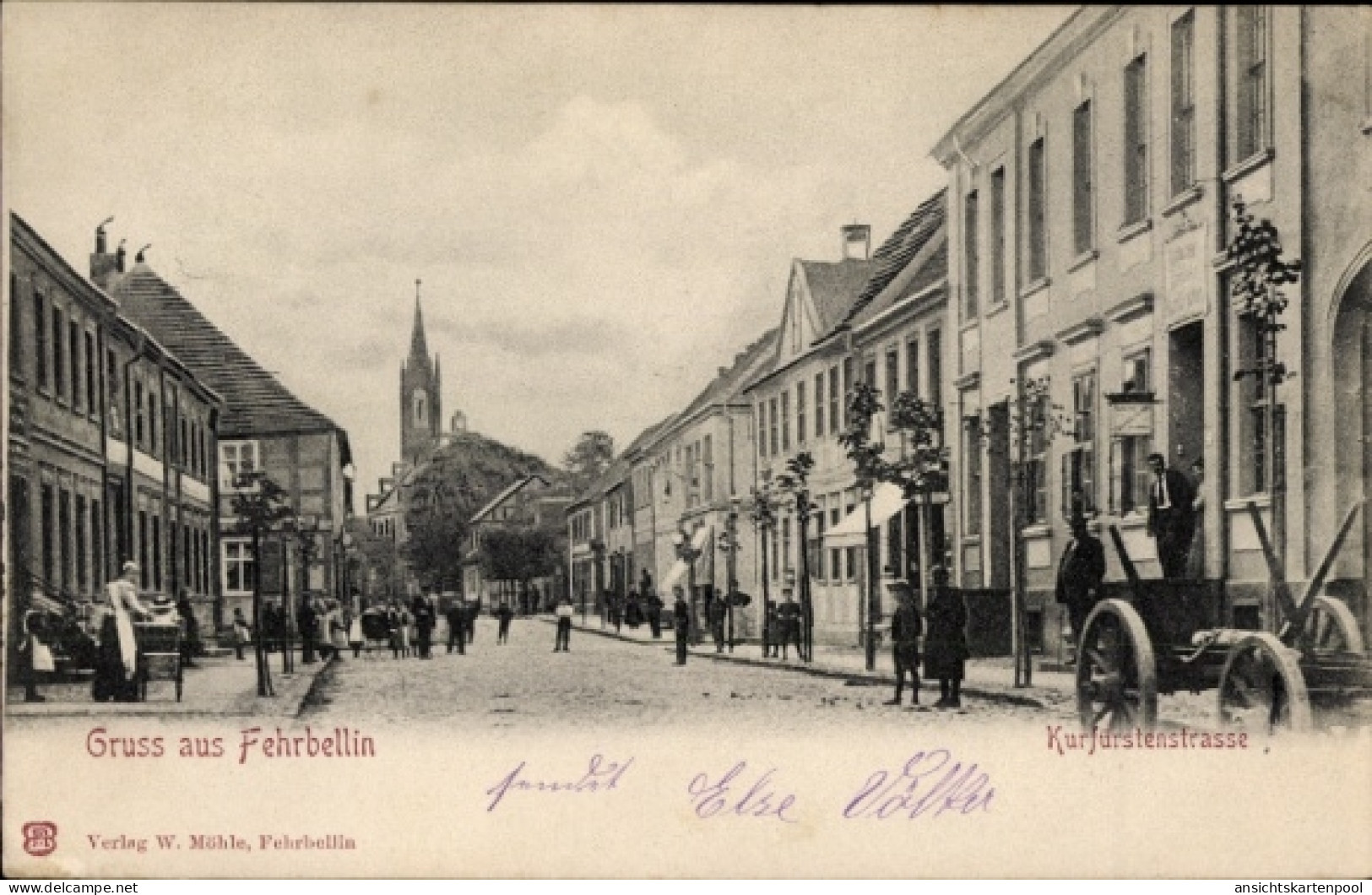 CPA Fehrbellin in Brandenburg, Kurfürstenstraße