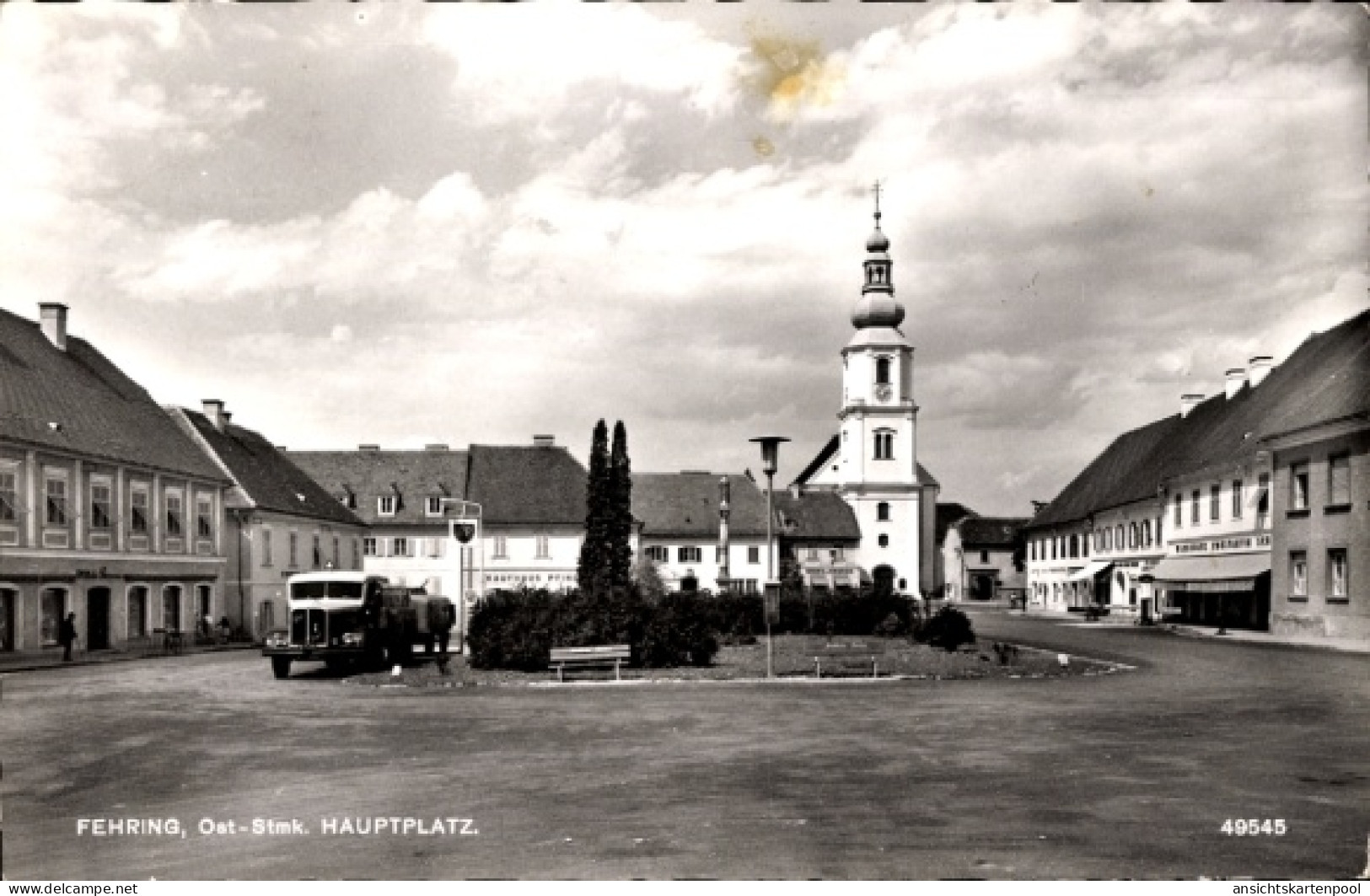 CPA Fehring Steiermark, Hauptplatz, Pfarrkirche