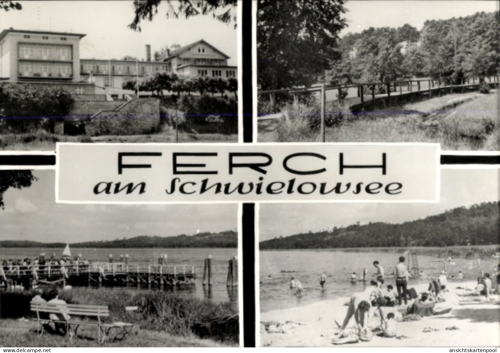 CPA Ferch Schwielowsee, Partie am Schwielowsee, Badestrand