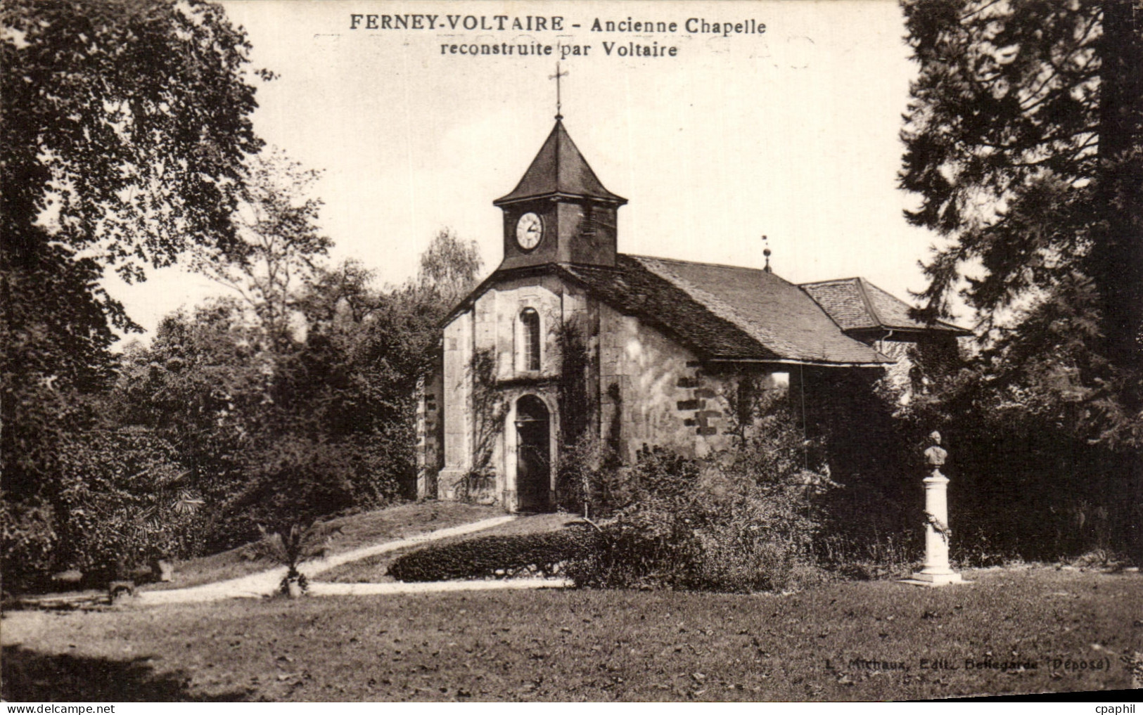 CPA Ferney Voltaire Ancienne Chapelle Reconstruite par Voltaire