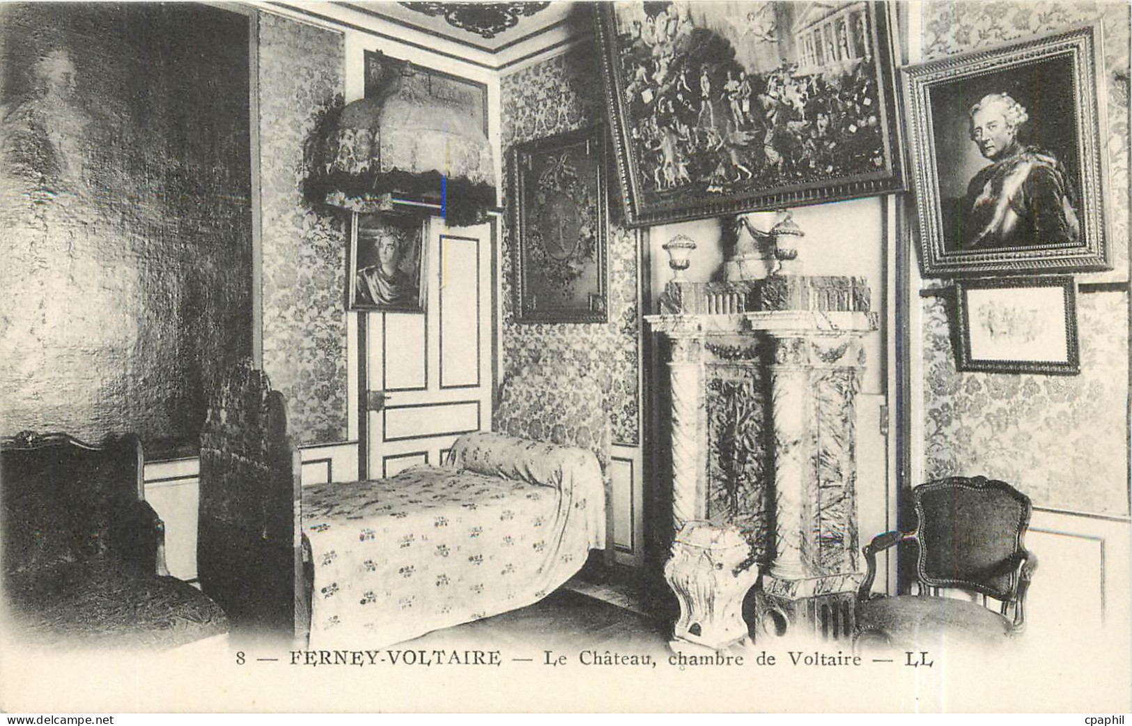 CPA Ferney Voltaire Le Chateau Chambre de Voltaire