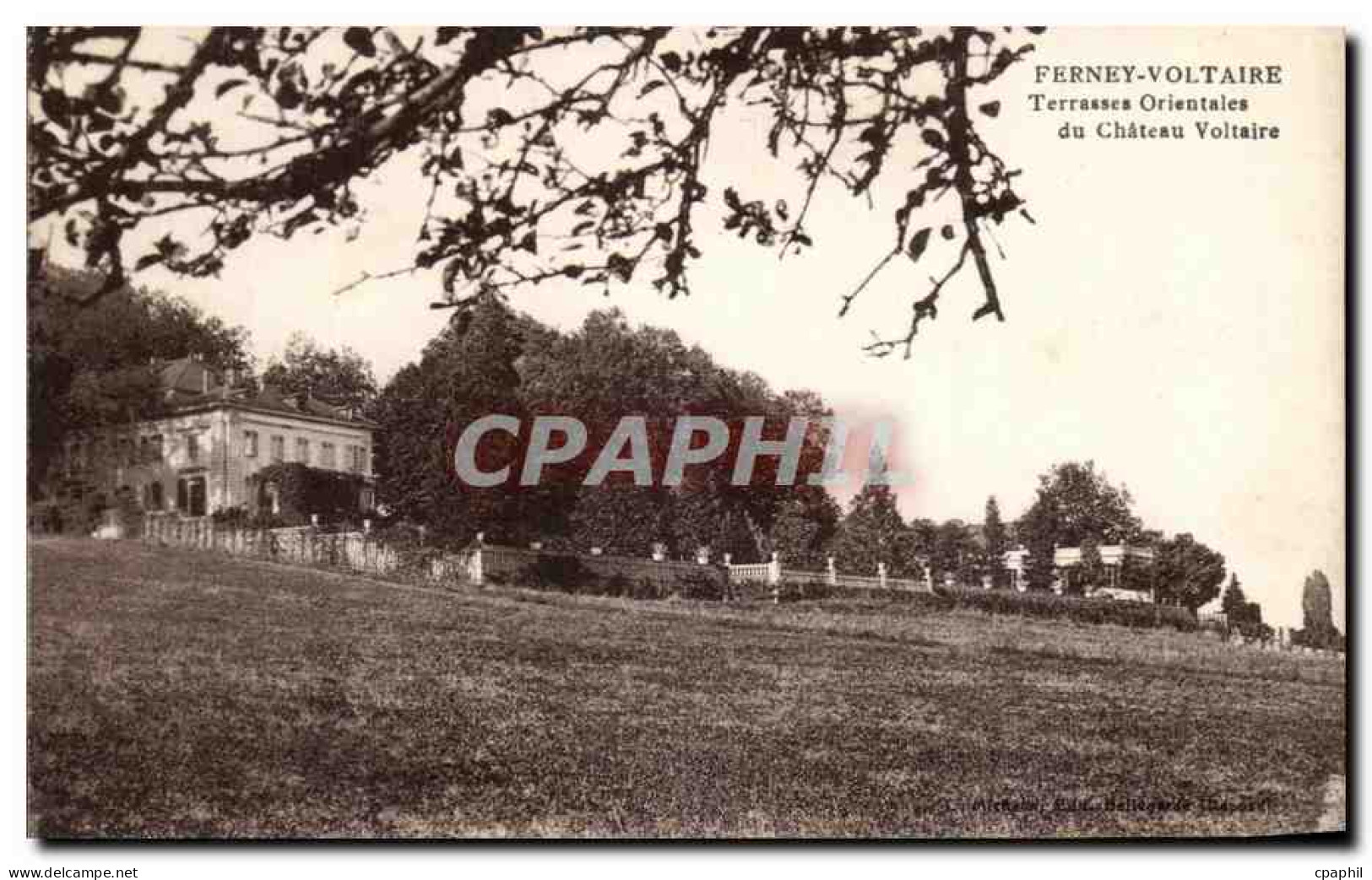 CPA Ferney Voltaire Terrasses Orientales du Chateau Voltaire