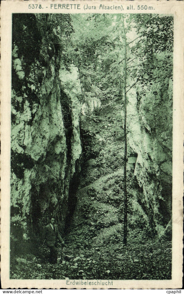 CPA Ferrette Erdwibeleschlucht