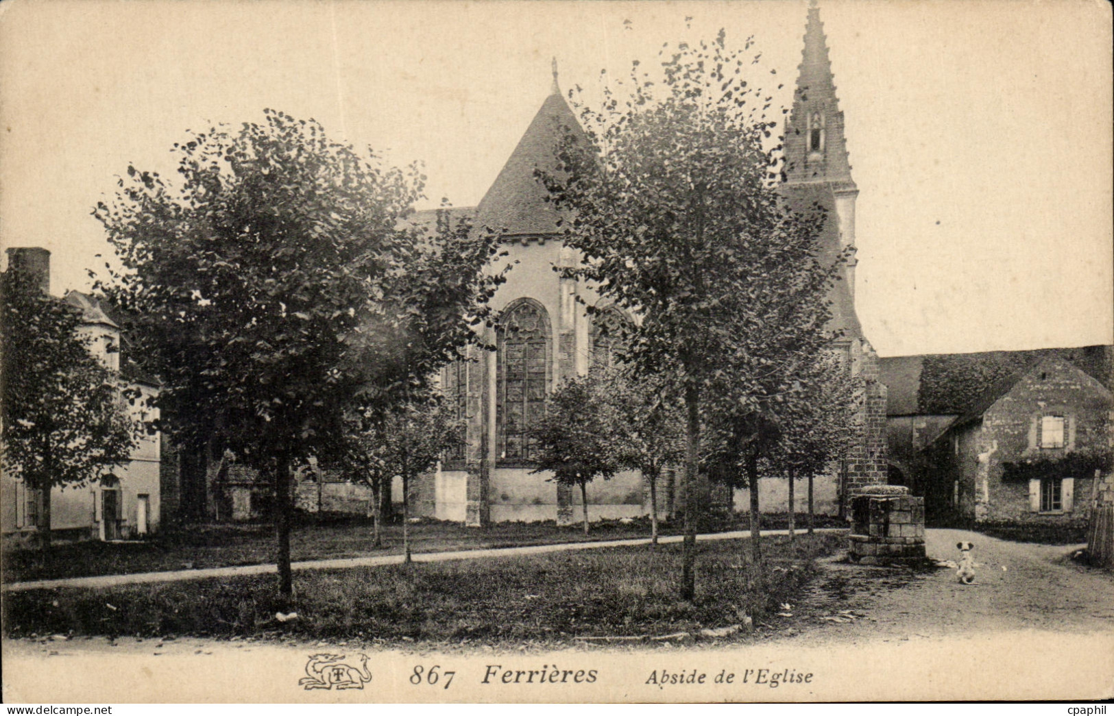 CPA Ferrieres abside De l'Eslise
