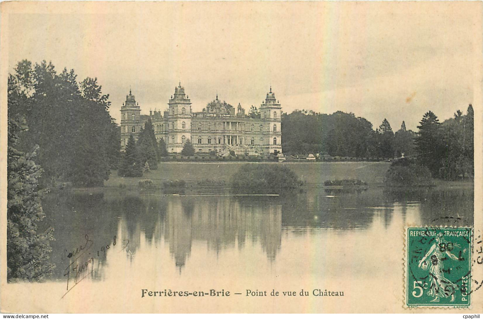 CPA Ferrieres en Brie point de vue du Chateau