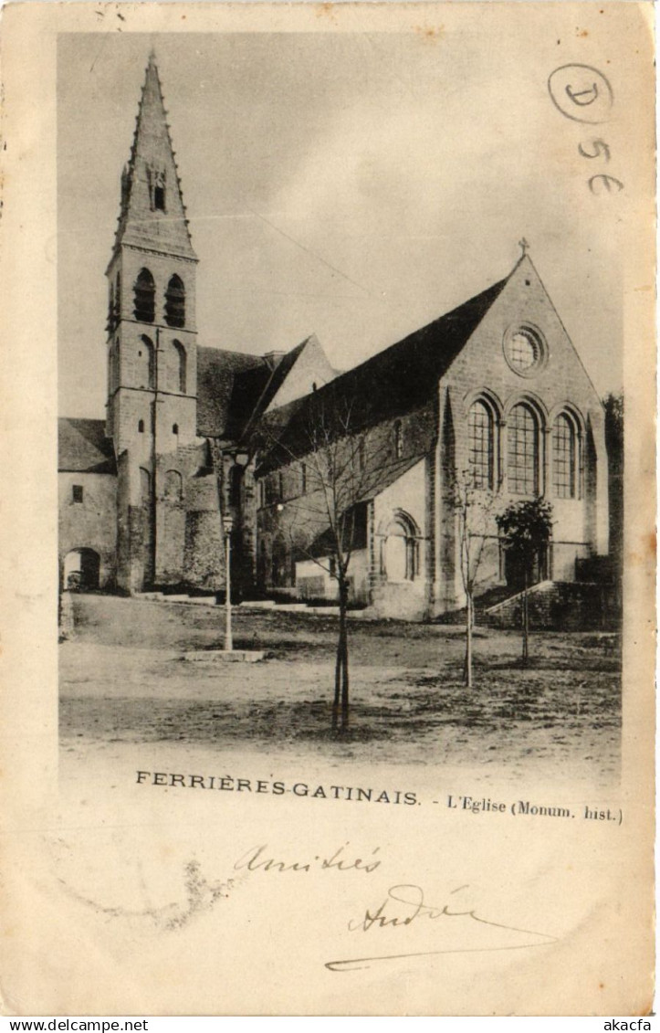 CPA FERRIERES-en-GATINAIS - FERRIERES-GATINAIS - église (632395)